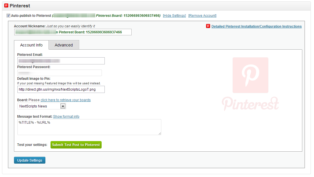 Pinterest Automated Posting PHP API - Auto Pin images to ...