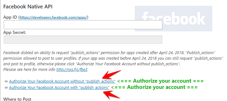 Facebook API Authorization Issue