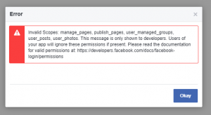 Facebook API Authorization Issue