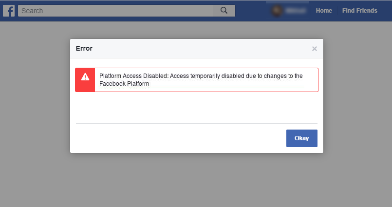 Facebook Problems and Changes