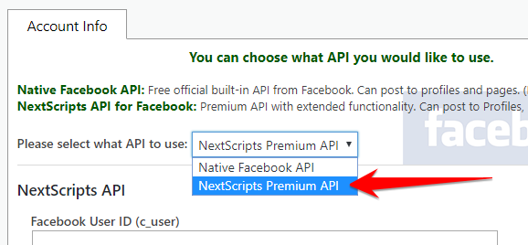 New Product Release – NextScripts Premium API for Facebook